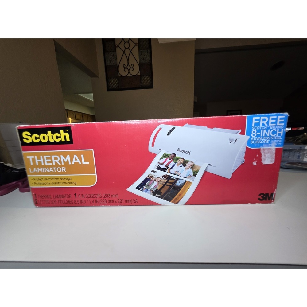 Scotch TL902A Thermal Laminator White 9" Laminating Machine